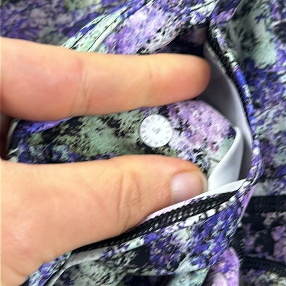 Lululemon Fast & Free 7/8 Tight II *Nulux 25" Vivid Vision Multi Black - Picture 6 of 6